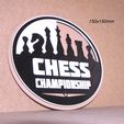 ajedrez-tablero-piezas-chess-championship-cartel-enrocar.jpg badge, championship, championship, chess, letter, sign, signboard, logo, pieces, board, pawn, knight, rook