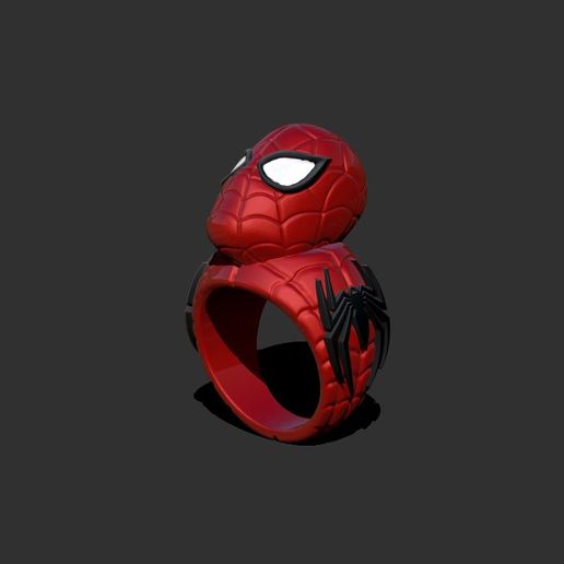 🦸‍♂️ spiderman ring・ STL File for ・Cults