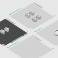 Cloud-Sheep-ALL-versions.png Cloud Sheep - Porta-chaves Flexi, companheiro de palhinha e base de exposição, sem suportes Impressão 3D STL/3MF