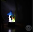 GRASS-LAMP001.jpg STL file Nature Grass and Shrooms LED lamp・3D printer design to download