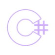 CSharp-logo-C.stl C# C Sharp Logo
