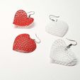 92449507_1253008364887935_2694130764559155200_o.jpg Free STL file [Mathematical Art] Delaunay triangulation heart shape earrings・3D printable model to download, Kay