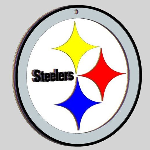 Pittsburgh Steelers. in layers to be able to print in colors 3D model