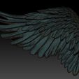 10.jpg Angel Wings - Overlapping Feather Structure 3d print
