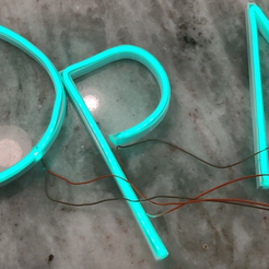open.png Alphabet for making neon signs