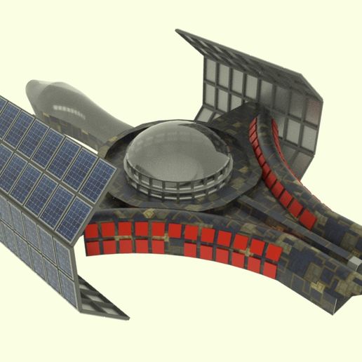 Jüpiter-800-Spaceship-3.jpg Télécharger fichier STL Jüpiter - 800 Spaceship • Objet imprimable en 3D, elitemodelry