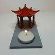 P1280915.JPG Hexagon Pagoda Tealight Candle Holder