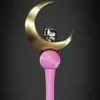 MoonStickBack.png Sailor Moon Moon Stick for Cosplay