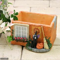 kiki.jpg STL-Datei VASE ODER PINSEL UND STIFT TASSE KIKI LIEFERDIENST STUDIO GHIBLI・3D-druckbares Modell zum Herunterladen