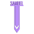 SAMUEL.stl SAMUEL / NAME / BOOKMARK / GIFT / BOOK / BOOK / SCHOOL / STUDENTS / TEACHER