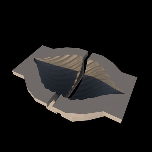 decorative candle mold 1 3D model