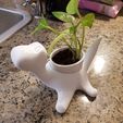 20190315_140102.jpg 3D file Dinosaur plant pot・3D printer model to download