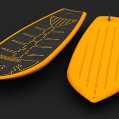 render1.JPG Скачать файл STL Portable Paddle Surfboard • Образец для 3D-принтера, Choursair