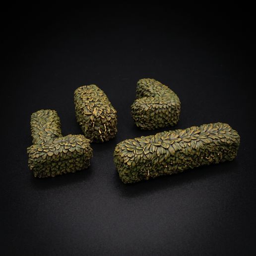 Props City Square Hedges – Fantasy Miniatures (32mm STL for Tabletop RPG)