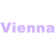 Vienna_name.stl Wall silhouette - City skyline Set