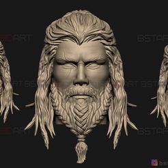 01.jpg Thor Head - Chris Hemsworth - Avenger - Endgame 3D print model