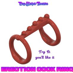 cock-ring-17-v6-00.jpg Fichier STL BDSM COCK anneau d'érection pénis support Sex Oral Tongue Clitoris Stimulator G Spot Masturbator Manipulateur oral pers-17 flex ou silicone 3d print and cnc・Objet imprimable en 3D à télécharger