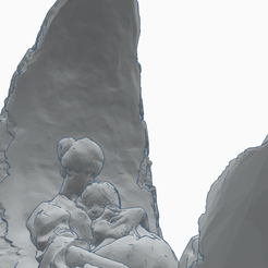 Screen-Shot-2021-05-05-at-2.42.16-AM.png Download STL file Mom and Baby on Moon • 3D printing template, albertofilmartins