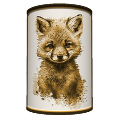 20a.png Lithopane - Forest Babies - fox 20