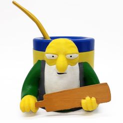 Gaspar (1).jpg Archivo STL gratis Mate Gaspar (Los Simpsons)・Diseño de impresora 3D para descargar