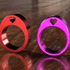 f7fa948e-866f-417d-9d5c-5ee04ed0e1f1.jpg Free STL file Heart love ring・3D printable model to download