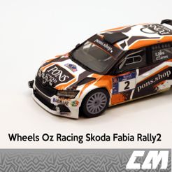 18-oz-fabia-1.jpg Rally Wheels 1/43 Oz Racing Skoda Fabia Rally2 Ixo