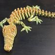 NIEDLICHES FLEXI-DRUCK-KROKODIL