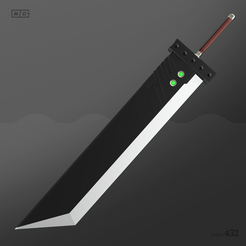 Buster sword bookmark, 3D models download