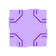 Ftilenarrowcross.stl Facility tiles - 3D wargaming terrain