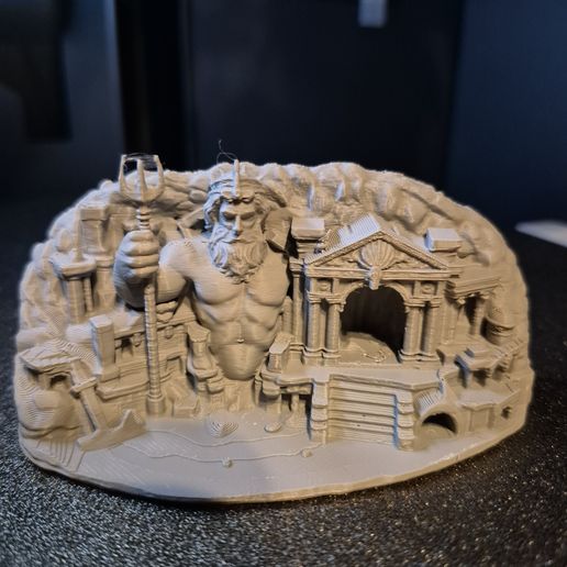 Temple of Poseidon - Monumental terrarium back wall