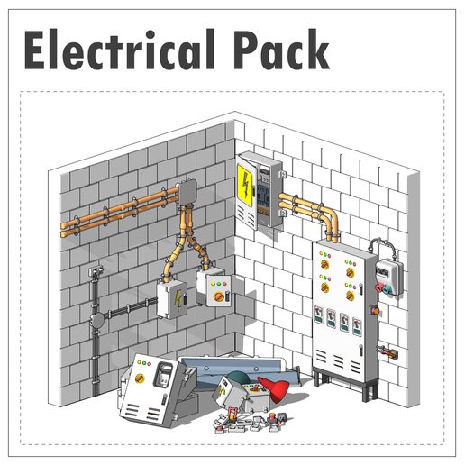 Diorama Electrical Pack [1/18 Scale | 68 Pieces]