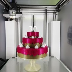 3.jpg Бесплатный STL файл Birthday cake・План 3D-печати для скачивания