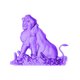 57.stl rey león de simba