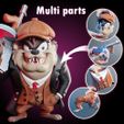 5_Func_2.jpg Taz the Tasmanian Devil – Peaky Blinders Urban Vibes |  No AMS / Multi-Part / 3MF