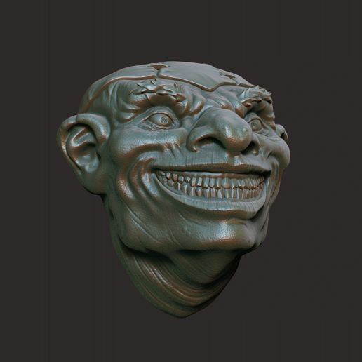 🧌 Troll Face 01・ STL File for 3D printing・Cults