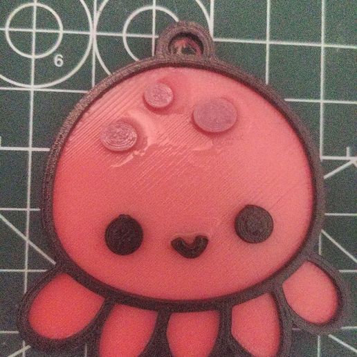 Octopus keychain 3D model