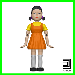 Doll-Round-6-001.png Archivo 3D Muñeca - ROUND 6 SIX SQUID GAME 오징어게임 OJINGEO GEIM FUNKO POP・Idea de impresión 3D para descargar