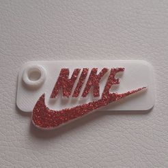 001.jpg Free STL file Nike Logo Keychain・3D printer design to download
