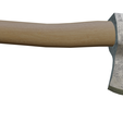 2.png Wooden Hatchet Axe Low Poly