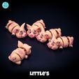 Pig_02.jpg Flexi Little Pig Print in Place STL and 3MF