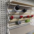 eeoec0eqrwee@e@ee ees soe eet o et oe eee @ | Modular Pegboard Paint Rack: Standalone Base