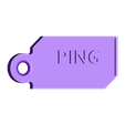 Logo_Ping_Keychain.STL Ping association logo key ring
