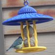 6.jpg Birds. Bird feeder with grease ball