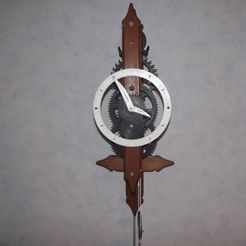 DSCF1434.JPG Free STL file Mechanical clock to go up・3D printable design to download