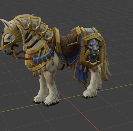 War Horse Alliance,WOW, World of warcraft - 3D model önizlemesi