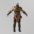 Kratos0003.png Kratos Golden Armor Lowpoly RIgged