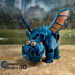 C848A987-55C4-4911-90E9-F8BA3C96927F.jpeg 3D file Chonk The Dragon・Model to download and 3D print
