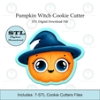 Etsy-Listing-Template-STL.png Pumpkin Witch Cookie Cutter | STL File