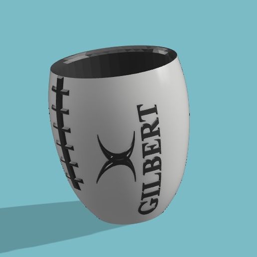 STL file Official Gilbert Rugby Mate・3D printing design to download・Cults