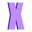 X.stl English Alphabet 26 letters